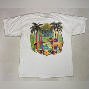 VINTAGE Caribbean Soul Fetch The Wave Dog Surfboards Graphic T-shirt Men XL